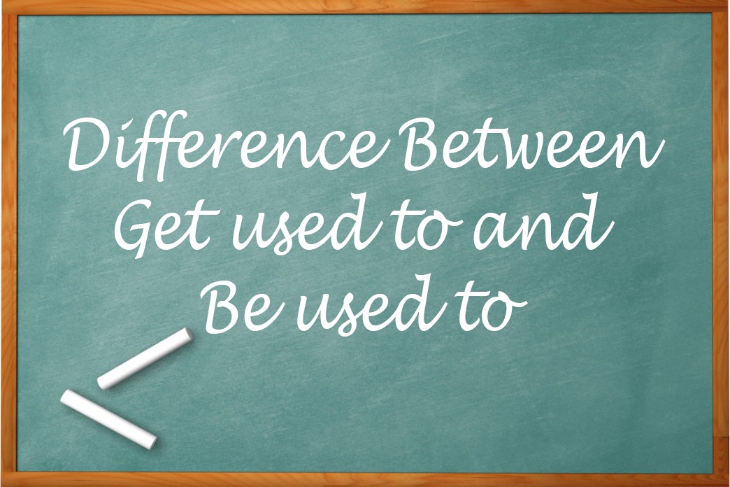 عبارت Be/ get used to